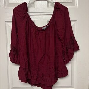 Soho Jeans Red Blouse